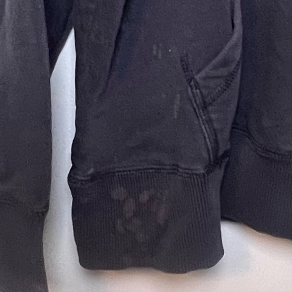 Nike Fuzzy Swoosh Hoodie Men’s XL Navy Blue Pullover Sweatshirt **STAINS - Picture 7 of 7